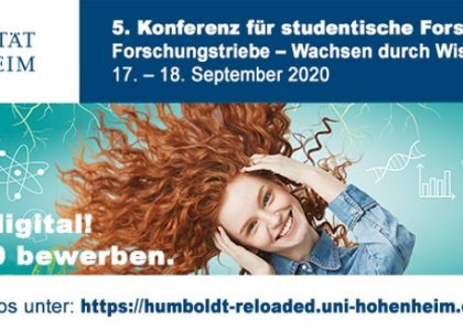 StuFo goes digital | Call for Abstracts – nur noch 10 Tage | 5. Konferenz für studentische Forschung