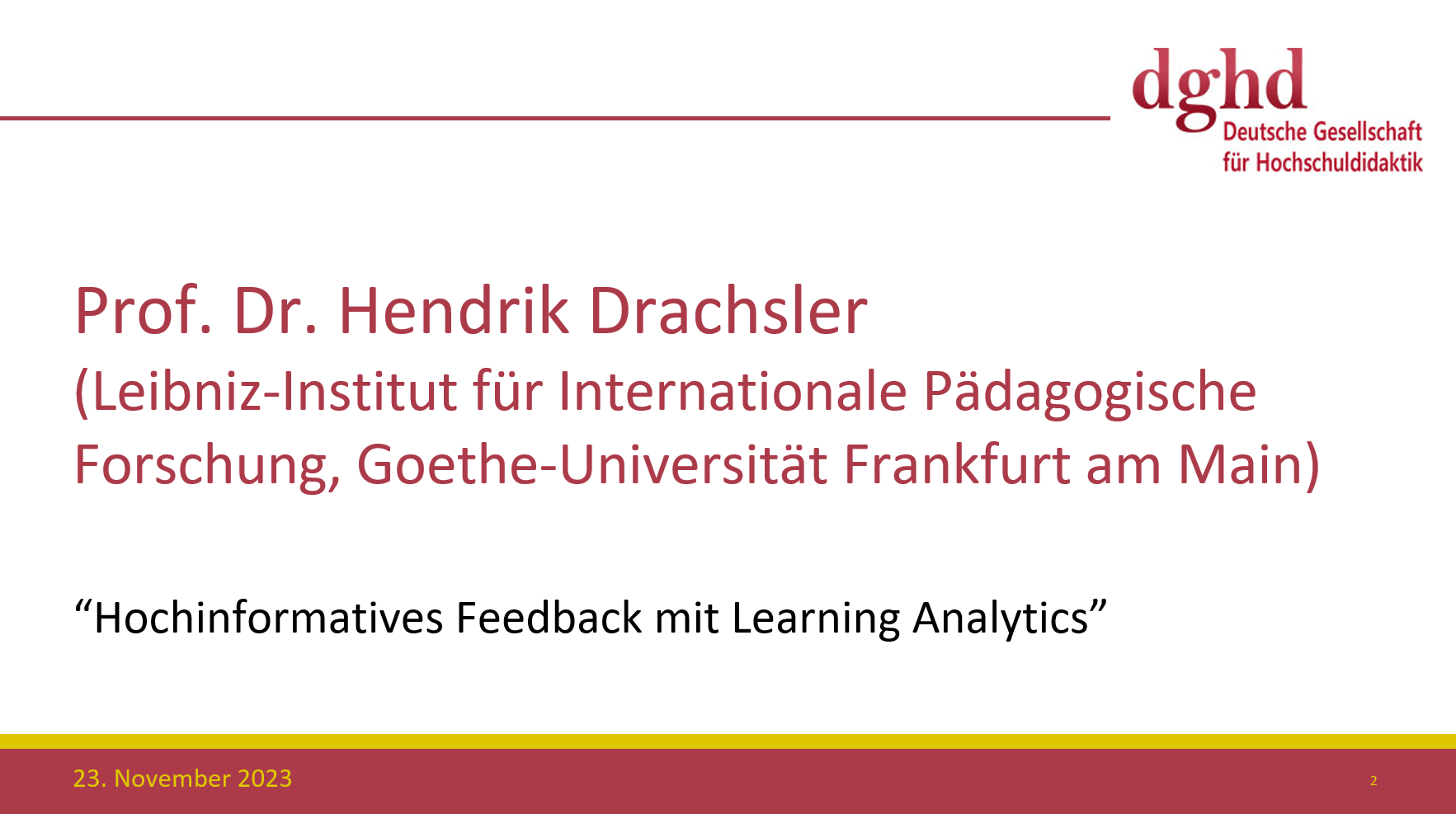 Hochinformatives Feedback mit Learning Analytics (Themenreihe LA in der Hochschullehre)