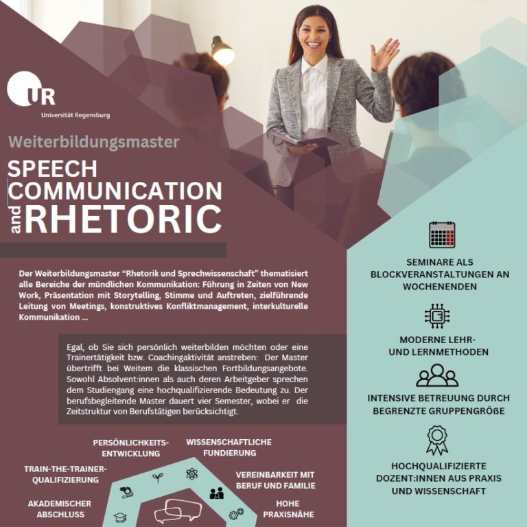 Infoveranstaltung zum berufsbegleitenden Masterstudiengang Speech Communication